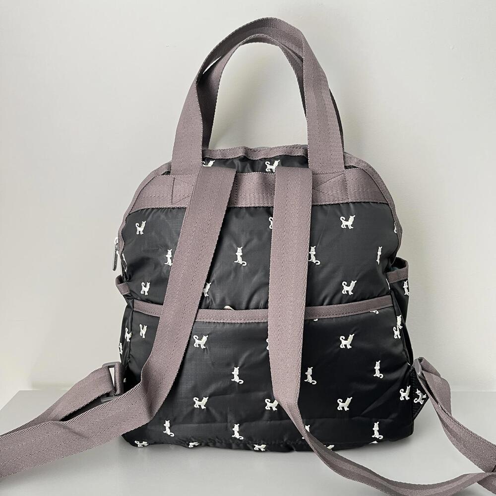 REPOSH! LeSportSac - Black With Little Embroidered White Doggies Print - Picture 3 of 5